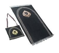 Alfombra de oración antideslizante, tapete plegable portátil, soporte para arrodillarse de poliéster con bolsa de transporte para viajes, uso doméstico, alfombra de adoración portátil, tapete