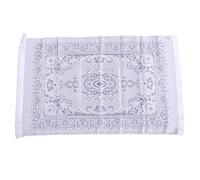 Alfombra de Oración con Bolsa de Transporte, Estera de Meditación de Algodón Suave para Viajes, Mujeres, Hombres y Niños (Grey)