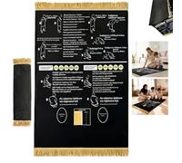 Alfombra de oración guiada para leer en inglés y decirlo en árabe, Janamaz educativo para nuevos musulmanes, reverts y niños, alfombra de Salah instructiva paso a paso para aprender oración, 110 x 65