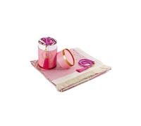 Alfombra de oración musulmana y perlas de oración con elegante caja de regalo cilíndrica | Janamaz | Sajjadah | Alfombra de oración islámica suave | Juego de regalo | Alfombra de oración de tafetán