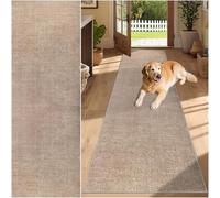 Alfombra de Pasillo, Alfombras Cocina Lavable Antideslizante Alfombra Larga Entrada Casa Interior, Alfombra Corredor para Puerta Cocina Pasillo, Alfombra para Lavadero Dormitorio 90 x 250 cm Marrón
