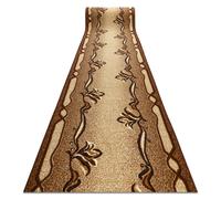 Alfombra de pasillo BCF KRZYŚ marrón 70 cm 70x770 cm
