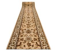 Alfombra de pasillo BCF MORAD Klasyk clásico beige 60 cm 60x400 cm