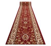 Alfombra de pasillo BCF MORAD Klasyk clásico burdeos 80 cm 80x100 cm