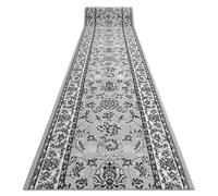 Alfombra de pasillo BCF MORAD Klasyk clásico gris 100 cm 100x670 cm