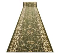 Alfombra de pasillo BCF MORAD Klasyk clásico verde oliva 120 cm 120x1400 cm
