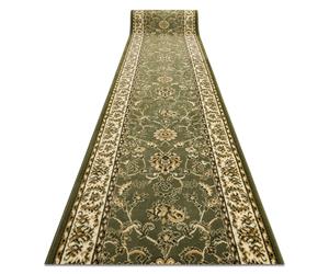 Alfombra de pasillo BCF MORAD Klasyk clásico verde oliva 120 cm 120x400 cm
