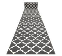 Alfombra de pasillo BCF MORAD Trelis Espaldera marroquí gris / crema 100 cm 100x210 cm