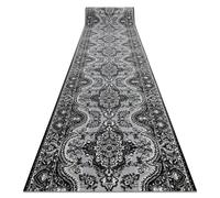 Alfombra de pasillo BCF MORAD Wiosna rosetón gris 60 cm 60x400 cm
