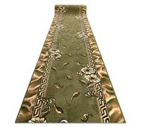 Alfombra de pasillo BCF TRIO verde 60 cm 60x400 cm