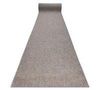 Alfombra de pasillo CASABLANCA LOOP marrón lazo suave - 100 cm 100x610 cm