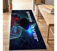 Alfombra de pasillo chic videojuegos ciencia ficción personajes 60 x 240 cm, alfombra de paso para cocina, salón, dormitorio, balcón, entrada interior, antideslizante y lavable, alfombra para