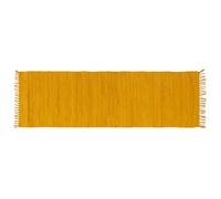 Alfombra de pasillo color amarillo comino 60 × 200 cm AUBAGNE