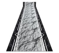 Alfombra de pasillo con refuerzo de goma 90 cm MARMUR Mármol piedra gris 90x150 cm