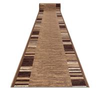 Alfombra de pasillo con refuerzo de goma ADAGIO beige 110x370 cm
