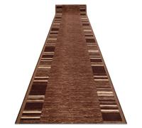 Alfombra de pasillo con refuerzo de goma ADAGIO marrón 57x100 cm
