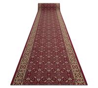 Alfombra de pasillo con refuerzo de goma BIDJAR burdeos 100cm 100x220 cm