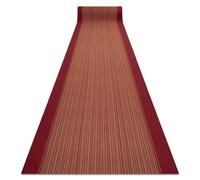Alfombra de pasillo con refuerzo de goma CARNABY anaranjado 80cm 80x120 cm