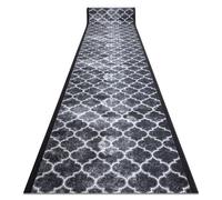Alfombra de pasillo con refuerzo de goma CLOVER gris 80 cm 80x400 cm