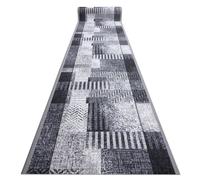 Alfombra de pasillo con refuerzo de goma ESSENZA gris 120 cm 120x250 cm