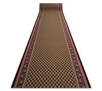 Alfombra de pasillo con refuerzo de goma INCA beige 100cm 100x260 cm