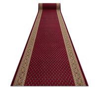 Alfombra de pasillo con refuerzo de goma INCA burdeos 67cm 67x310 cm