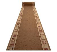 Alfombra de pasillo con refuerzo de goma JENA beige 67cm 67x720 cm