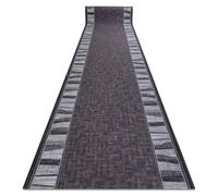 Alfombra de pasillo con refuerzo de goma LINEA gris 80cm 80x120 cm