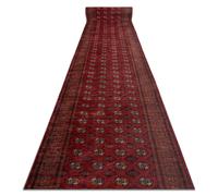 Alfombra de pasillo con refuerzo de goma LOTUS BUCHARA 30250 Clásico rojo lavable 80cm 80x180 cm