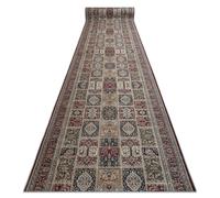 Alfombra de pasillo con refuerzo de goma LOTUS CASSETTES 39980 Oriental beige / rojo lavable 80cm 80x170 cm