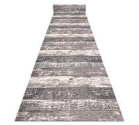 Alfombra de pasillo con refuerzo de goma LOTUS DESKI 60931 Tableros beige lavable 120 cm 120x600 cm