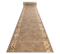 Alfombra de pasillo con refuerzo de goma MURCIA AZULEJOS DE LISBOA Marco antideslizante beige 100cm 100x190 cm