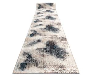 Alfombra de pasillo con refuerzo de goma PATCHWORK vintage beige 100 cm 100x300 cm
