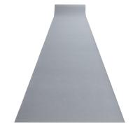 Alfombra de pasillo con refuerzo de goma RUMBA un solo color gris 70 cm 70x110 cm