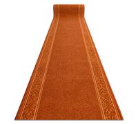 Alfombra de pasillo con refuerzo de goma ST.TROPEZ Marco antideslizante color cobre 100cm 100x710 cm