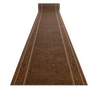 Alfombra de pasillo con refuerzo de goma ST.TROPEZ Marco antideslizante marrón 100cm 100x820 cm