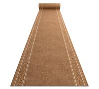 Alfombra de pasillo con refuerzo de gomaST.TROPEZ Marco antideslizante beige 100cm 100x1050 cm