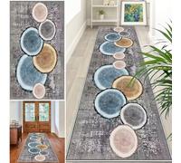 Alfombra de Pasillo Corredor Absorbente Alfombras Cocina Lavable Antideslizante 60 x 80 cm Alfombra Recibidor Entrada Interior Larga Alfombrilla para áreas Lavanderia Hall Dormitorio Sala Tapete