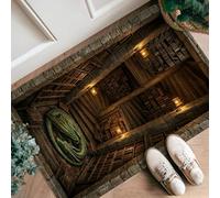 Alfombra de pasillo de dragón, alfombra rústica de fantasía, para escaleras, antideslizante, rectangular, no se desprende, para cocina, entrada, lavandería, mesita de noche, decoración de 2 x 3 pies