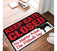 Alfombra de pasillo de espuma viscoelástica antifatiga para baño, mantiene la puerta cerrada sin importar lo que digan los Pitbulls, zona moderna, antideslizante, absorbente, para uso diario en mi