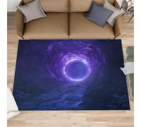 Alfombra de pasillo de túnel - 70 x 120 cm, alfombra de pasillo luminosa para cocina, pasillo de ensueño misterioso, alfombra de pelo corto antideslizante para guardería, dormitorio de niños, mesita