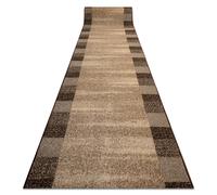 Alfombra de pasillo KARMEL Etna marco arena - tuerca 120cm 120x420 cm