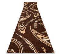 Alfombra de pasillo KARMEL FRYZ - COFFEE marrón 70 cm 70x770 cm
