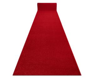 Alfombra de pasillo KARMEL llanura carmín / rojo 160 cm 160x260 cm