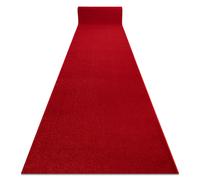 Alfombra de pasillo KARMEL llanura carmín / rojo 80 cm 80x810 cm