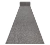 Alfombra de pasillo KARMEL llanura un color gris 160 cm 160x180 cm