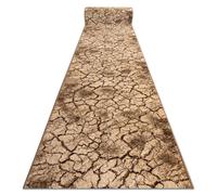 Alfombra de pasillo KARMEL Terra suelo agrietado - tuerca 70cm 70x770 cm
