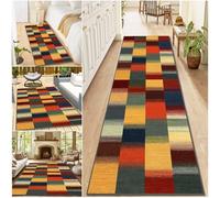 Alfombra de Pasillo Larga Antideslizante Alfombra Estrecha Pasillo Lavable Absorbente Felpudo de Entrada Tapete Cocina Alfombra de Corredor Pasillo Alfombra de Cocina para Dormitorio 100 x 500 cm
