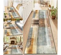 Alfombra de Pasillo Larga Antideslizante Alfombra Estrecha Pasillo Lavable Absorbente Felpudo de Entrada Tapete Cocina Alfombra de Corredor Pasillo Alfombra de Cocina para Dormitorio 120 x 450 cm