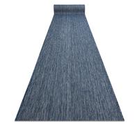 Alfombra de pasillo sisal SION Mezcla Tejido plano azul oscuro 120cm 120x100 cm